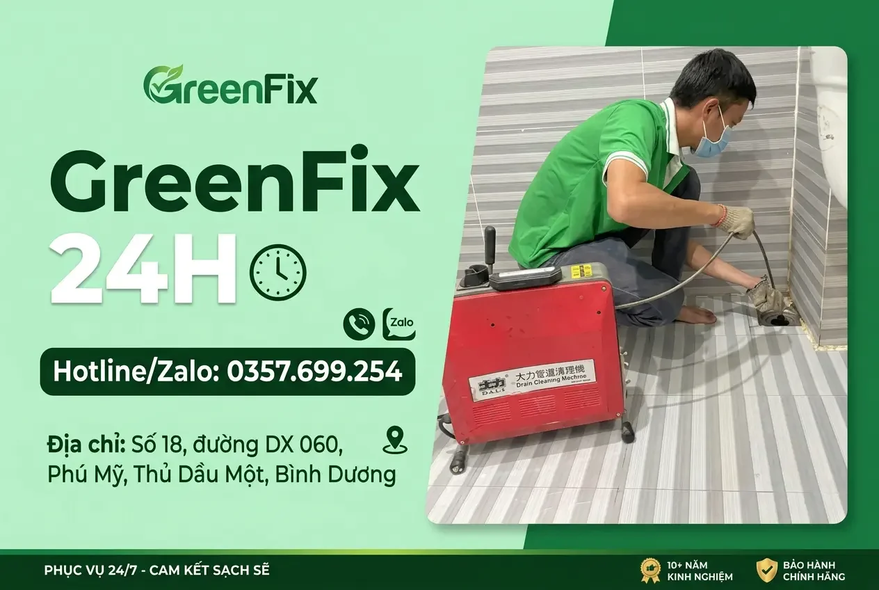 Greenfix24h - Luôn có mặt nhanh hút hầm cầu cho bạn chỉ 30 phút
