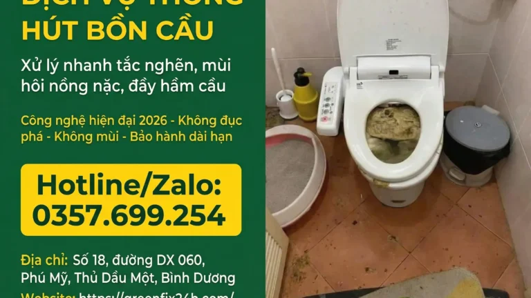 Thông tắc bồn cầu