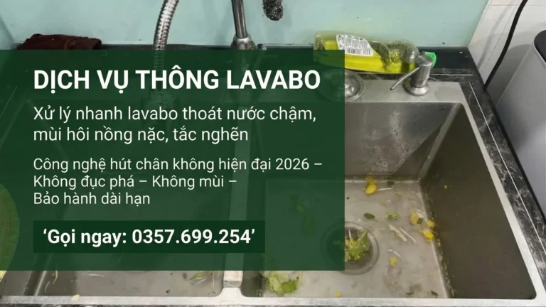 Thông tắc bồn rửa bát