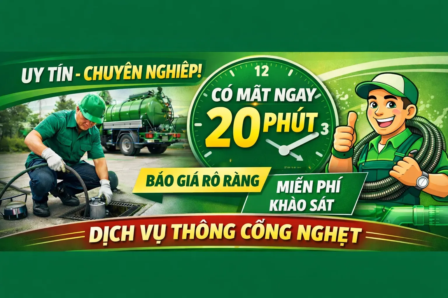 Bảng giá dịch vụ thông cống nghẹt uy tín tại Bình Dương niêm yết công khai