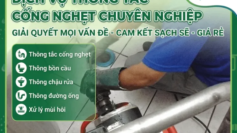 Thông tắc cống nghẹt tại Bình Dương